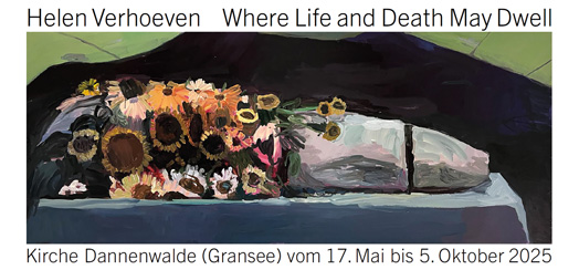Postkarte Sommerprogramm 2025 - Helen Verhoeven, Where Life and Death May Dwell